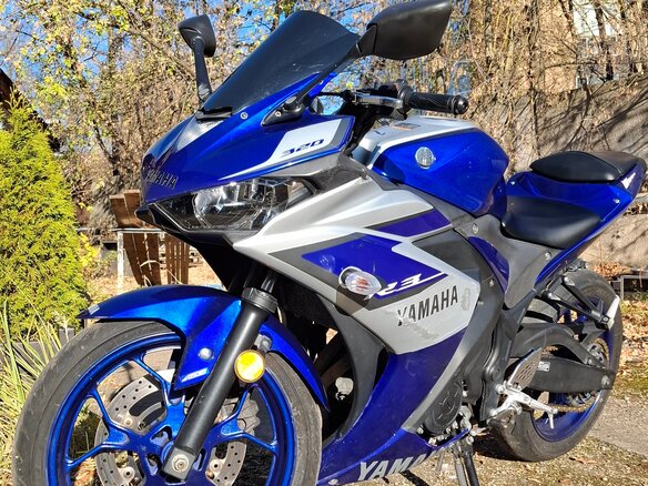 2015 Yamaha YZF-R3, синий, 290000 рублей - вид 1
