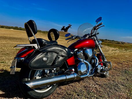 2003 Honda VTX 1800, красный, 700000 рублей, вид 2