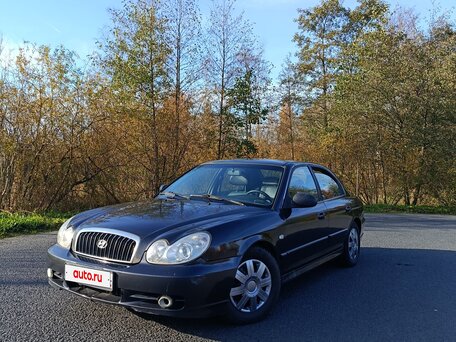 2005 Hyundai Sonata ТагАЗ IV (EF) Рестайлинг, чёрный, 225000 рублей, вид 2