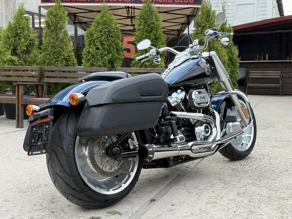 2018 Harley-Davidson Fat Boy, синий, 2200000 рублей - вид 6