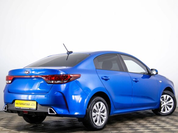 2020 Kia Rio IV Рестайлинг, синий, 1649000 рублей - вид 5
