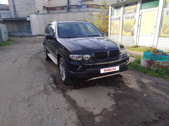 2004 BMW X5 3.0i I (E53) Рестайлинг, чёрный, 980000 рублей - вид 2