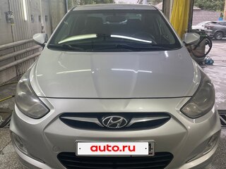 2012 Hyundai Solaris I, серебристый, 669000 рублей, вид 3