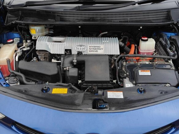 2014 Toyota Prius Alpha I (ZVW40/41) Рестайлинг, синий, 1300000 рублей - вид 11
