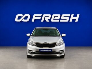 2016 Kia Rio III Рестайлинг, серебристый, 849077 рублей, вид 3