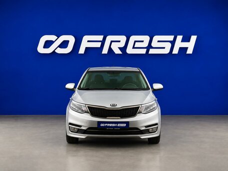 2016 Kia Rio III Рестайлинг, серебристый, 819325 рублей, вид 3