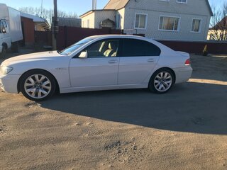 2005 BMW 7 серии 740i IV (E65/E66) Рестайлинг, белый, 1380000 рублей, вид 2