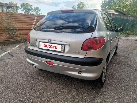 2003 Peugeot 206, серебристый, 185000 рублей - вид 6