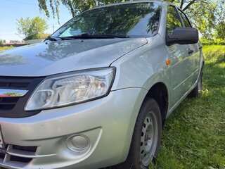 2013 Lada (ВАЗ) Granta I, серебристый, 350000 рублей, вид 3