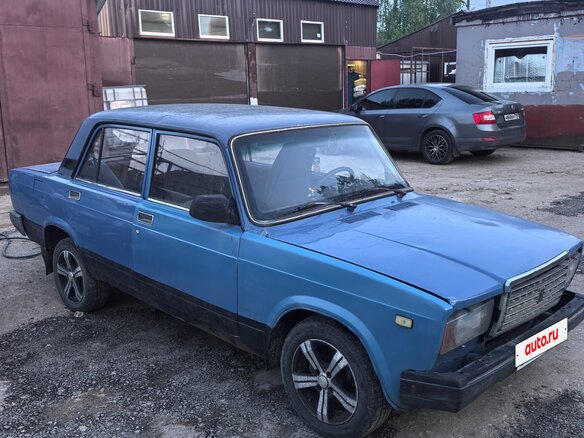 2005 Lada (ВАЗ) 2107, синий, 95000 рублей