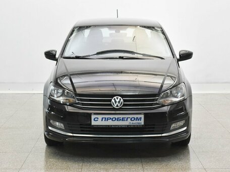 2017 Volkswagen Polo V Рестайлинг, чёрный, 1125000 рублей, вид 2