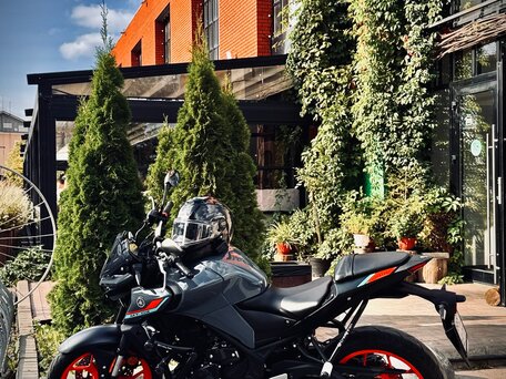 2021 Yamaha MT-03, серый, 630000 рублей, вид 2