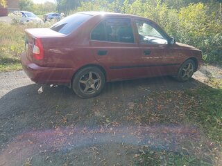 2004 Hyundai Accent ТагАЗ II, красный, 250000 рублей, вид 4