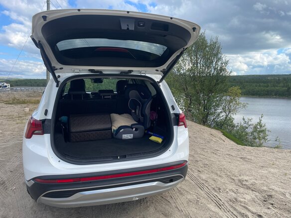 2021 Hyundai Santa Fe IV Рестайлинг, белый - вид 3