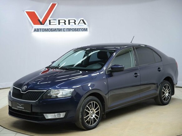 2014 Skoda Rapid I, синий, 850000 рублей