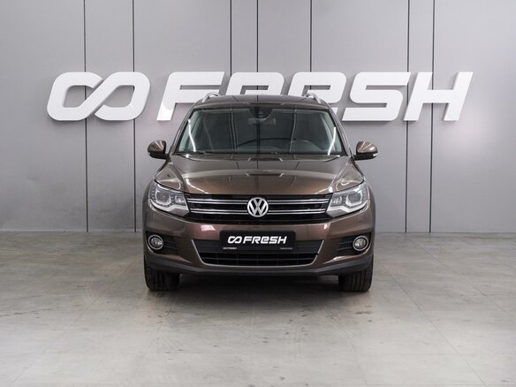 2014 Volkswagen Tiguan I Рестайлинг, коричневый, 1249000 рублей - вид 2