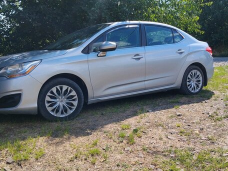 2014 Citroen C4 II, серебристый, вид 4