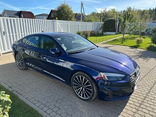 2021 Audi A5 Sportback 40 TFSI II (F5) Рестайлинг, синий, 2990000 рублей, вид 4