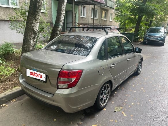 2019 Lada (ВАЗ) Granta I Рестайлинг, серый, 650000 рублей - вид 3