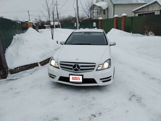 2014 Mercedes-Benz C-Класс 180 BlueEFFICIENCY III (W204) Рестайлинг, белый, 1300000 рублей, вид 2