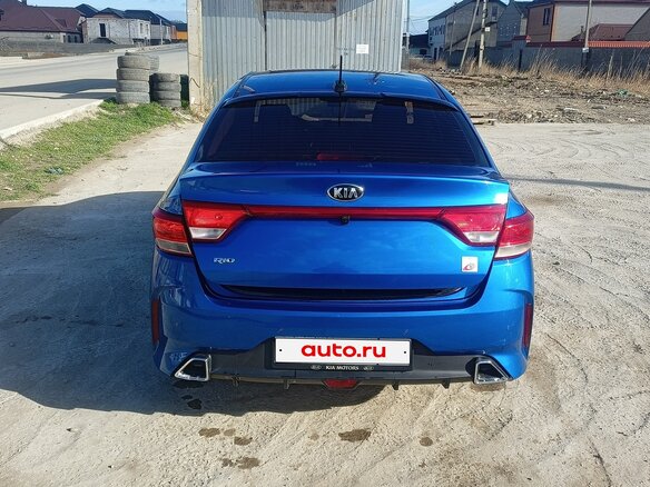 2017 Kia Rio IV, синий, 1150000 рублей - вид 1
