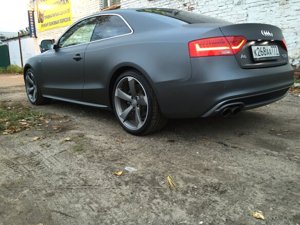 2014 Audi A5 I (8T) Рестайлинг, серый - вид 2