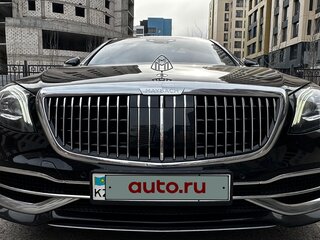 2018 Mercedes-Benz Maybach S-Класс 560 I (X222) Рестайлинг, чёрный, 7800000 рублей, вид 2