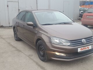 2019 Volkswagen Polo V Рестайлинг, коричневый, 1350000 рублей, вид 3