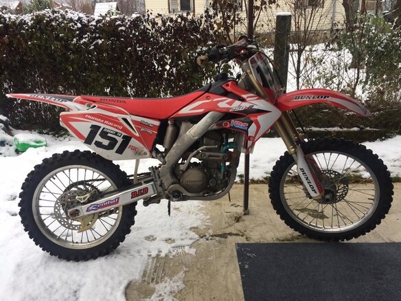 2007 Honda CRF 250R, красный - вид 3