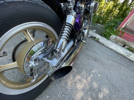1994 Yamaha XV1100 Virago, пурпурный, 499000 рублей, вид 5