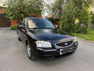 2008 Hyundai Accent ТагАЗ II, чёрный, 530000 рублей, вид 4