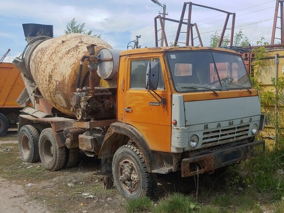 1991 КамАЗ Автобетоносмеситель, оранжевый, 350000 рублей - вид 1