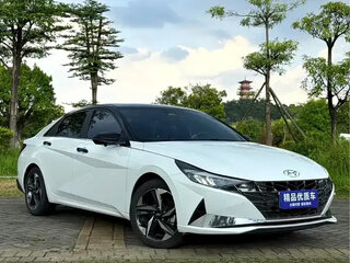 2021 Hyundai Elantra VII (CN7), белый, 1420000 рублей, вид 2