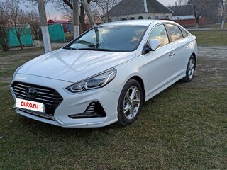 2018 Hyundai Sonata VII (LF) Рестайлинг, белый, 2010000 рублей, вид 2