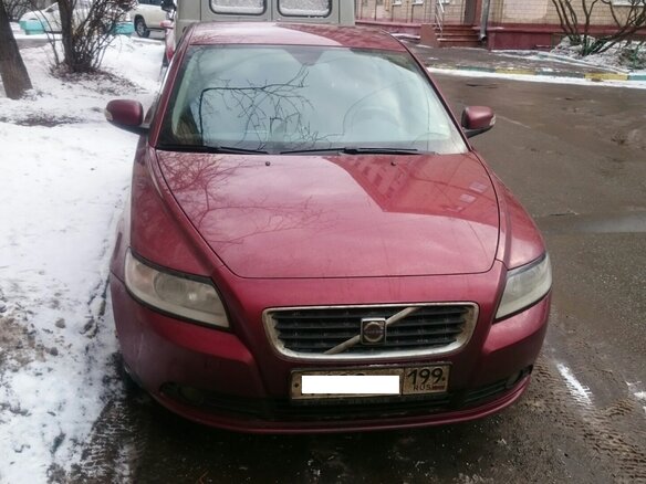 2007 Volvo S40 II Рестайлинг, красный - вид 3