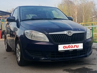 2011 Skoda Fabia II Рестайлинг, синий, 430000 рублей, вид 1