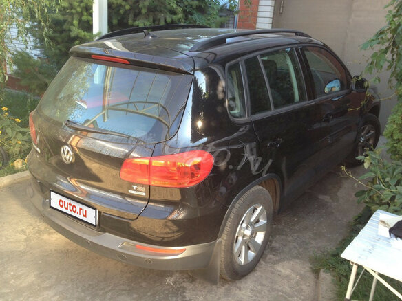 2012 Volkswagen Tiguan I Рестайлинг, чёрный - вид 3