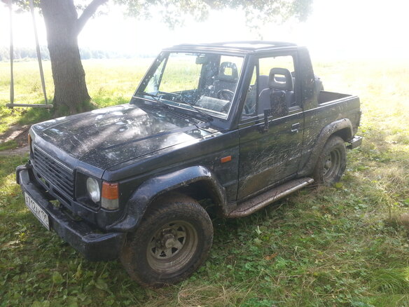 1986 Mitsubishi Pajero I, чёрный - вид 4
