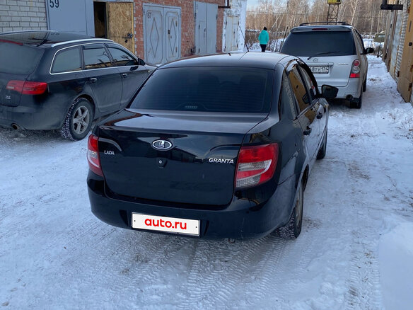 2017 Lada (ВАЗ) Granta I, чёрный, 600000 рублей - вид 1