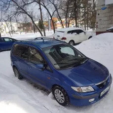 1999 Mazda Premacy I (CP), синий, 650000 рублей, вид 1