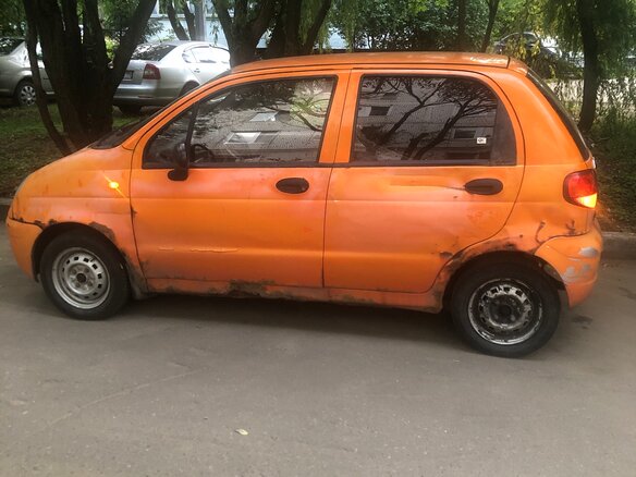 2013 Daewoo Matiz I Рестайлинг, оранжевый, 60000 рублей - вид 3