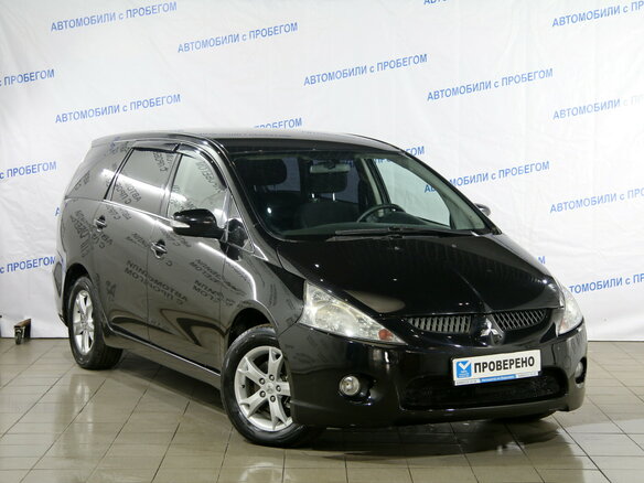 2008 Mitsubishi Grandis I, чёрный - вид 2