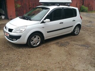 2007 Renault Scenic II Рестайлинг, белый, 470000 рублей, вид 3