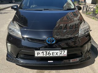 2012 Toyota Prius III Рестайлинг (XW30), чёрный, 1450000 рублей, вид 2