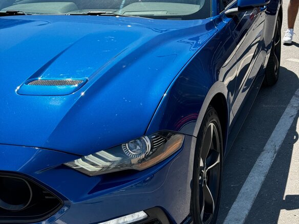 2018 Ford Mustang VI Рестайлинг, синий, 2500000 рублей