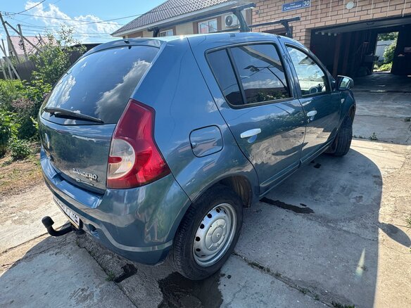 2013 Renault Sandero I, синий, 620000 рублей - вид 2