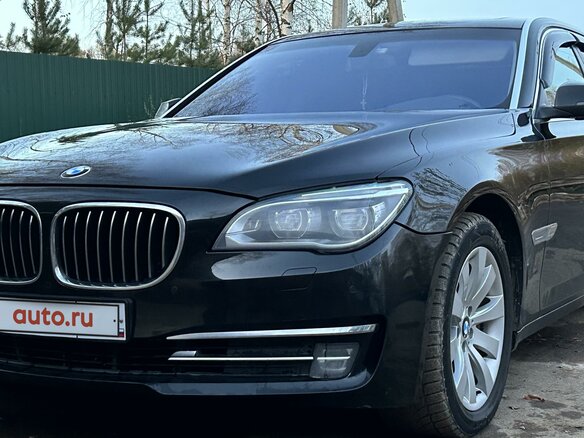 2012 BMW 7 серии 750Li xDrive V (F01/F02/F04) Рестайлинг, чёрный - вид 15