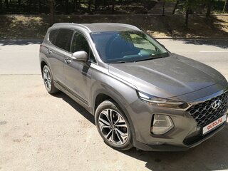 2019 Hyundai Santa Fe IV, серый, 3249000 рублей, вид 4