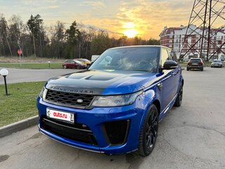 2019 Land Rover Range Rover Sport SVR II Рестайлинг, синий, 7500000 рублей, вид 1
