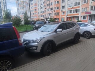 2013 Hyundai Santa Fe III, серебристый, 1870000 рублей, вид 3